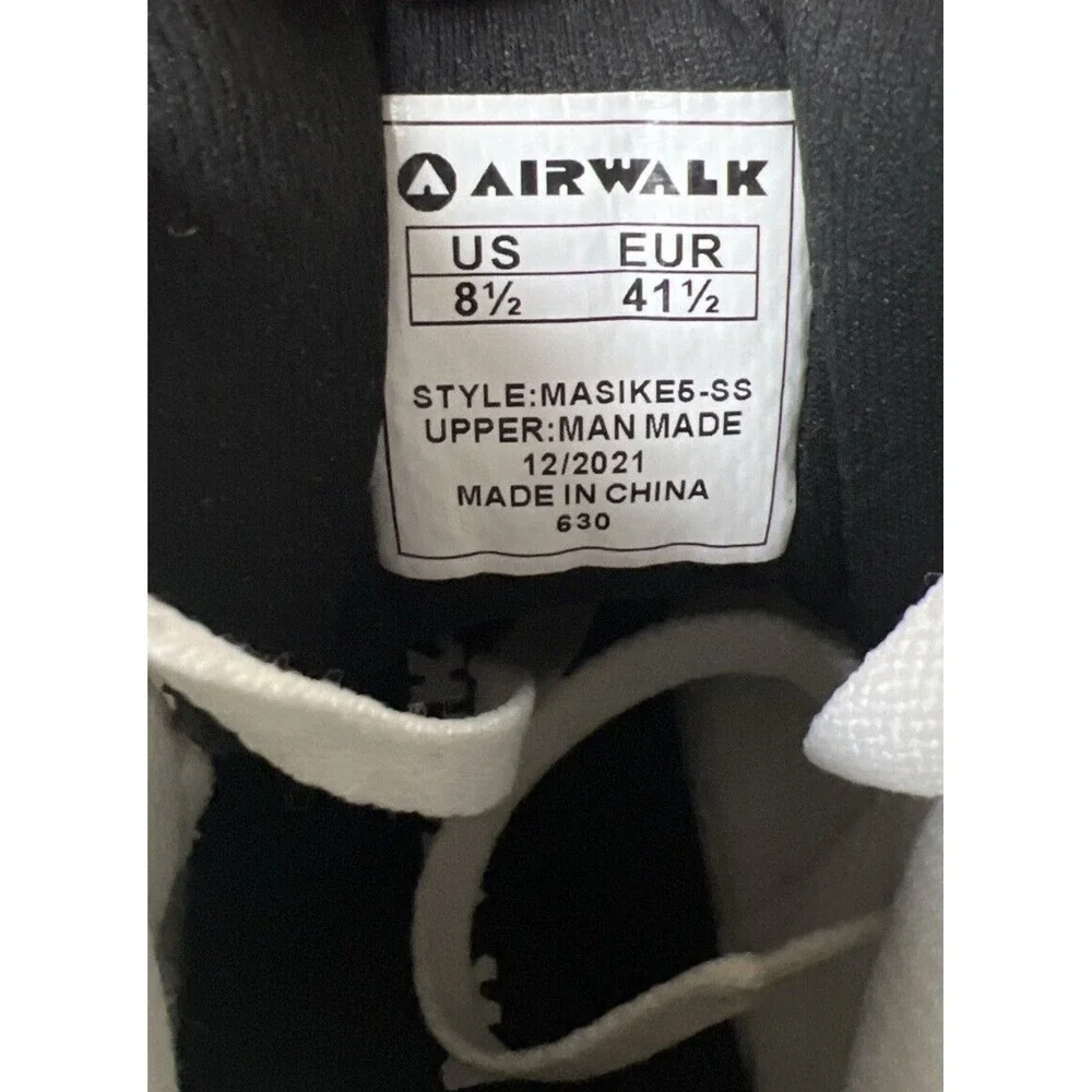 Airwalk‎ Tennis Shoes Men White Masike Skate Board Sneaker Size 8.5